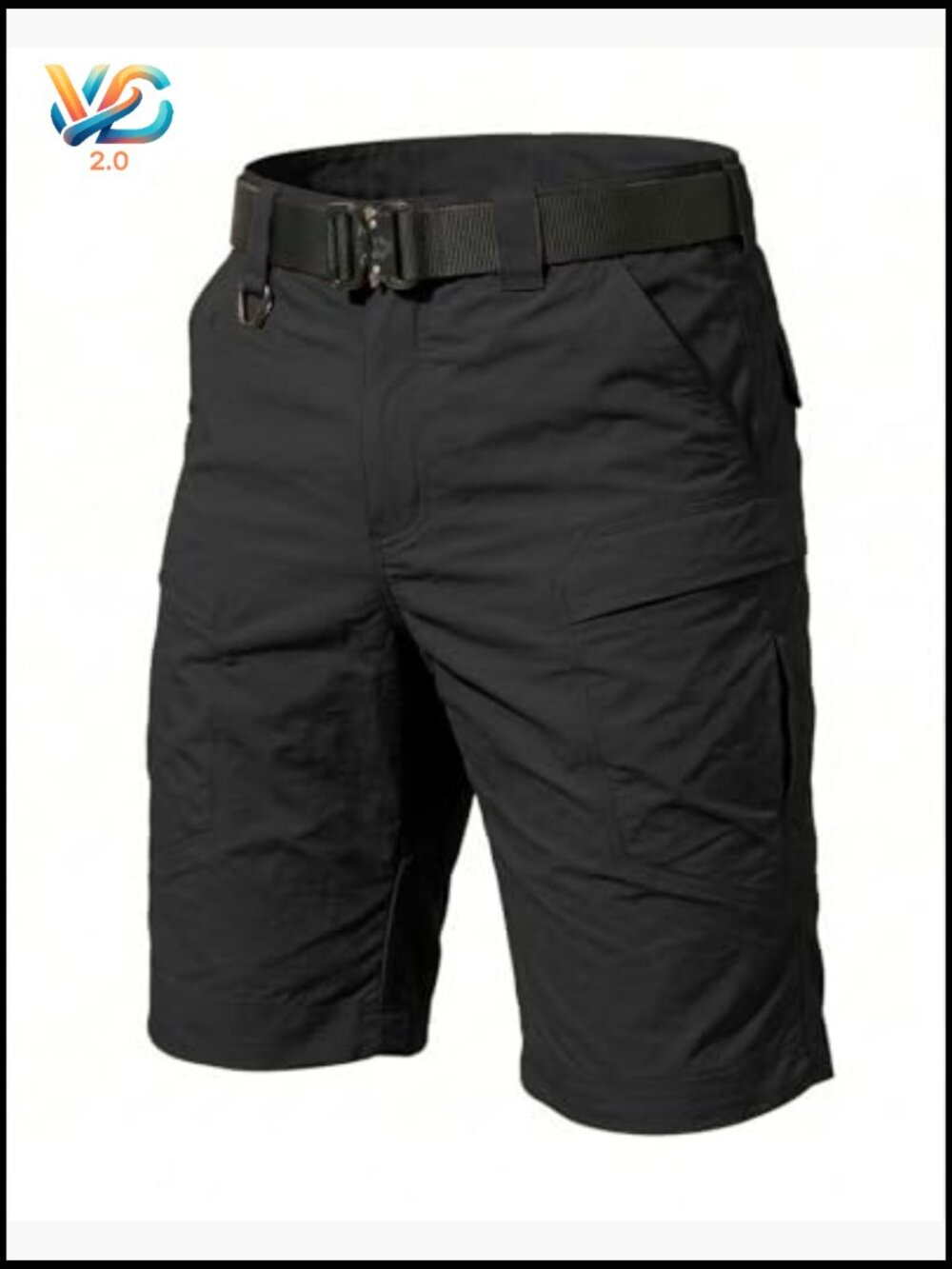 Men's Hiking Cargo Shorts Quick Dry Lightweight Multi Pockets Tactical Work - Picture 7 of 7